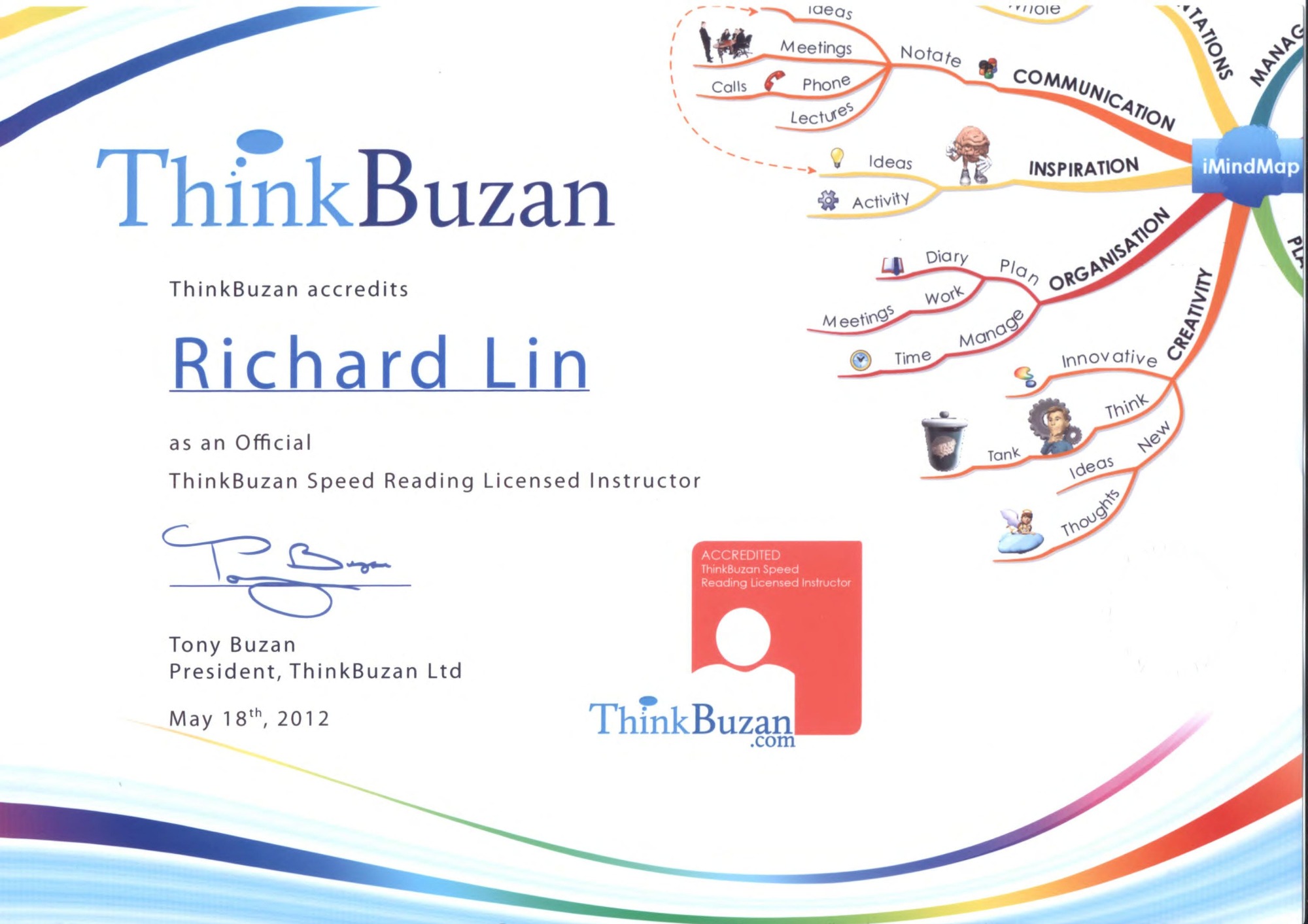 Thinkbuzan授权快速阅读讲师